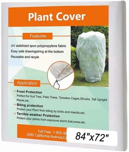 Agfabric Warm Worth Frost Blanket - Chaqueta para arbustos de 0.95 oz 84" x 72", cubierta rectangular para plantas para protección contra heladas