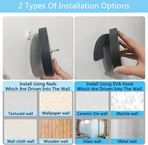 Miniatura 6 de Moderno reloj de pared grande sin marco, funciona con pilas, espejo 3D, relojes de pared decorativos para decoración de sala de estar (negro)