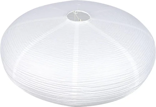 Cubierta de lámpara colgante de papel chino redondo, pantalla de lámpara de papel blanco, pantalla decorativa colgante de luz para decoración del