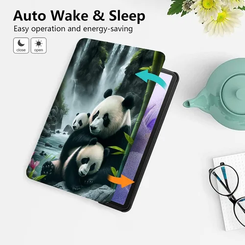 Miniatura 105 de Funda para tablet Fire 7 (12ª generación, versión 2022), delgada, a prueba de golpes, delgada, de piel sintética, con función de apagado/encendido