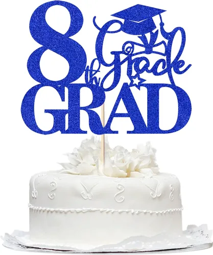 Miniatura 10 de Decoración para tartas Congrats Masters 2025, decoración de pastel de felicitaciones graduadas, suministros de decoración de fiesta de graduación