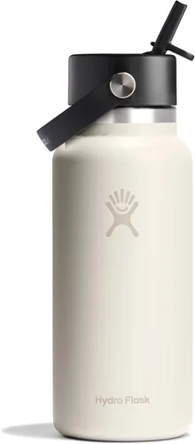 Miniatura 71 de Hydro Flask Botella de agua – Acero inoxidable aislado – Tapa flexible con popote de boca ancha, antiderrames, a prueba de fugas y recargable en 32