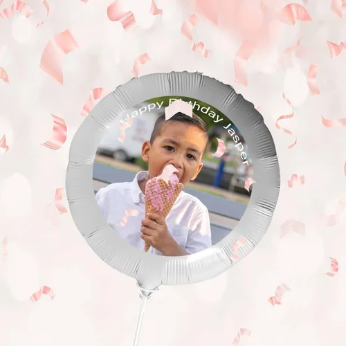 Miniatura 4 de Globo personalizado con cara, fotos personalizadas, globos de feliz cumpleaños, globos con nombre personalizado para regalos de fiesta de aniversario