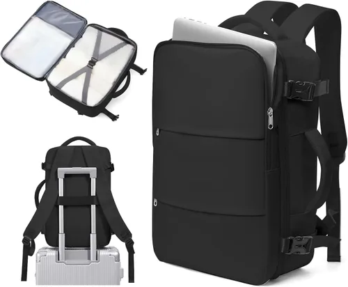 Miniatura 9 de Mochila de Viaje para Computadora Portátil para Mujeres, Mochila de Equipaje de Mano, Bolsa de Viaje para Artículos Personales, Artículos Esenciales
