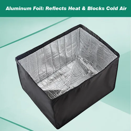 Miniatura 3 de Cubierta de aire acondicionado para ventana exterior con aislamiento impermeable para unidad de aire acondicionado, 18 x 13 x 12 pulgadas