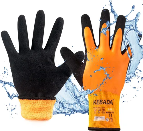 Guantes de trabajo de invierno impermeables Kebada T1 para hombres y mujeres, guantes de trabajo aislados para hombres para clima frío, guantes de