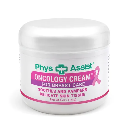 PhysAssist Crema Oncológica para el Cuidado de los Senos Alivia y Mima Delicadamente el tejido de la piel. 4 oz