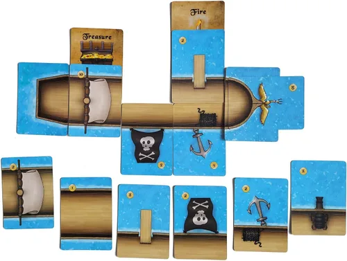 Miniatura 7 de YARR HARR! by Skill Board Games - Juego de cartas de estrategia ligera, barco pirata para niños y adultos, ideal para noche de juego familiar, 2-6