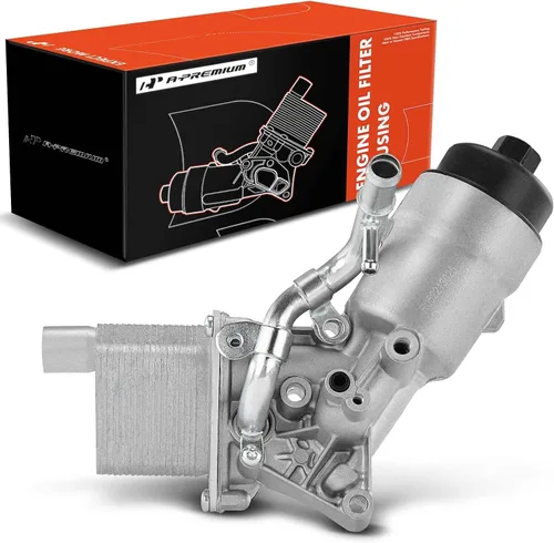 Miniatura 9 de A-Premium Enfriador de Aceite del Motor y Conjunto Adaptador de Carcasa del Filtro de Aceite con Juntas Compatible con Vehículos Buick, Chevy -1.4L