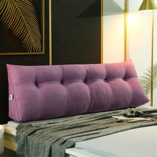 Miniatura 11 de Almohada grande triangular para cabecero con cuña y respaldo de posicionamiento, almohada de lectura, soporte de espalda, cojín lumbar para sofá