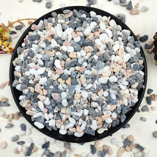 Miniatura 11 de YISZM Grava para suculentas y cactus de 10 libras, guijarros pulidos decorativos naturales blancos de 1/5 pulgadas para paisajismo, rocas de río