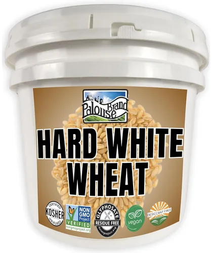 Miniatura 13 de Marca Palouse Certificada Libre de Residuos de Glifosato Grano de Trigo Duro Blanco 15 Libras Paquete de 3 Cultivado por una Familia