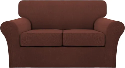 Miniatura 24 de Turquoize 2 fundas para sillas de sala de estar, funda de sofá con fundas de cojín individuales, funda de muebles para sillas (silla, beige biscotti)