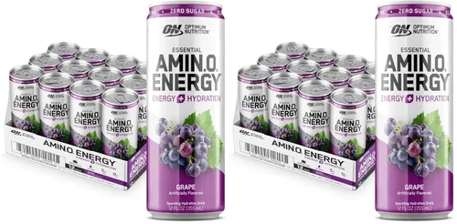 Miniatura 27 de Optimum Nutrition Amino Energy - Bebida de hidratación espumosa, electrolitos, cafeína, aminoácidos, BCAAs, sin azúcar, limonada de mango y piña, 12