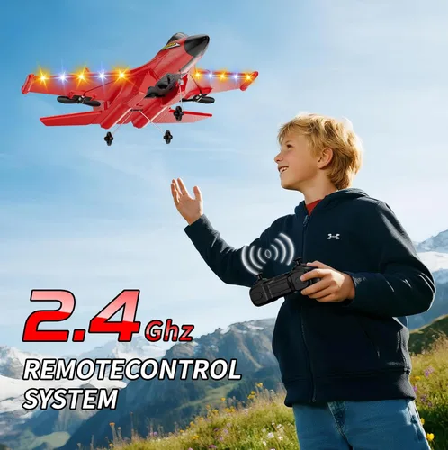 Miniatura 5 de 4DRC Avión RC de Espuma para Niños y Adultos, Avión de Control Remoto RC Jet Helicóptero Drone Avión para Niños y Adultos Principiantes, Caza RC