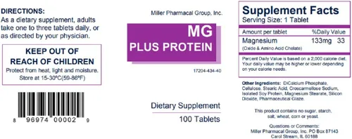 Miniatura 2 de Miller, 100 pestañas de Mg Plus Protein (paquete de 2)