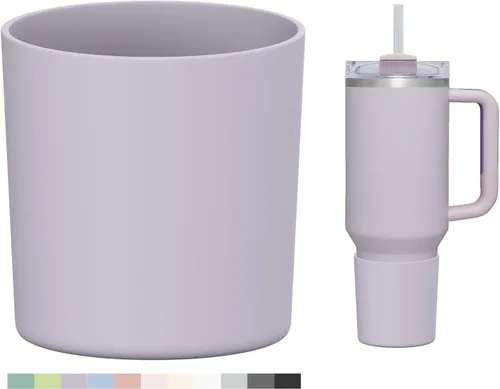 Miniatura 44 de WUQID Bota de silicona superior compatible con Stanley Quencher H2.0 e IceFlow Flip y ProTour de 40oz 30oz 20oz 14oz, se ajusta al mismo diámetro