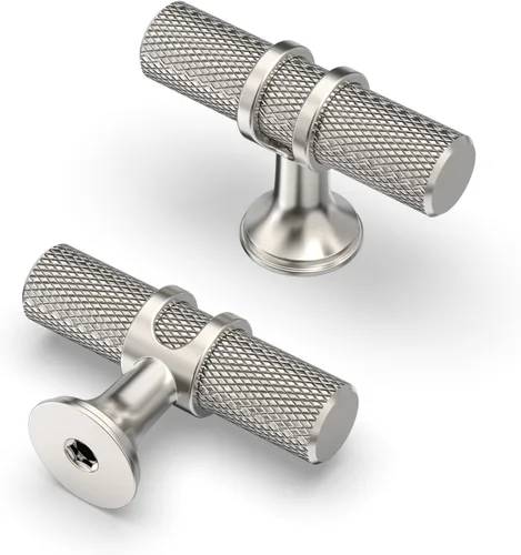 Miniatura 7 de Asidrama - Paquete de 10 manijas para gabinete de cocina de 3 pulgadas (76mm) de color negro mate y bronce champán, tiradores para gabinete