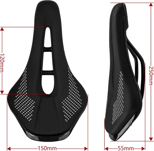 Miniatura 8 de Asiento de bicicleta cómodo para hombres y mujeres, ajuste universal para bicicletas de carretera/montaña, impermeable, suave, asiento de ciclismo