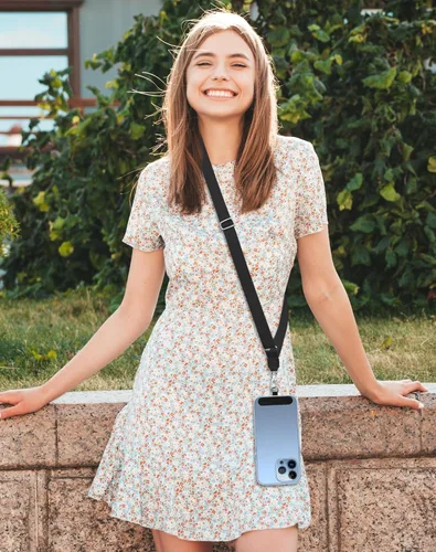 Miniatura 2 de SHANSHUI Cordón para Teléfono, Paquete de 2 Correas de Cordón para Teléfono, 2 Piezas de Parches de Sujeción Duraderos, Cordón Universal de Nailon