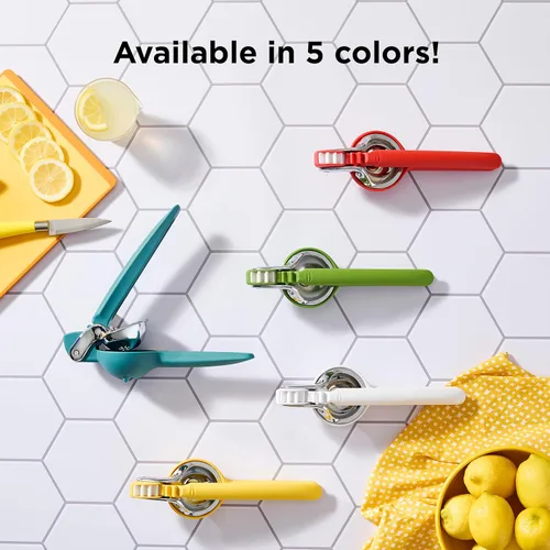 Miniatura 7 de Chef'n FreshForce Exprimidor de Limón y Cítricos, Prensa Manual con Potencia de Doble Engranaje para Máxima Extracción de Jugo, Duradero, Naranja