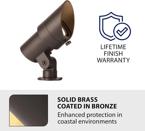 Miniatura 5 de WAC Iluminación de paisaje, luz LED de 12 V de tamaño pequeño con ángulo de haz ajustable y control de brillo integral, 50-420 lúmenes, 3000 K