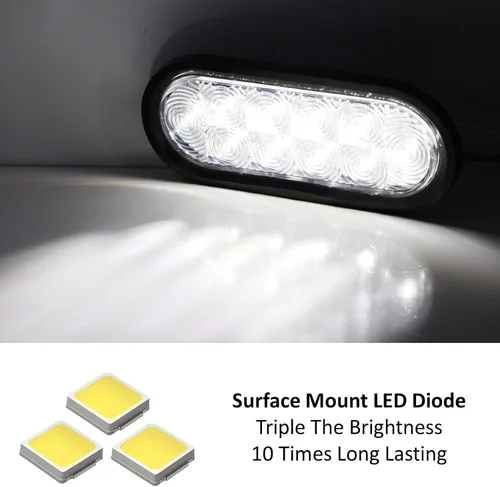 Miniatura 2 de iJDMTOY JDM estilo lente transparente LED de respaldo luz de marcha atrás compatible con Acura Honda, Nissan, Mazda, Subaru, Toyota, etc.
