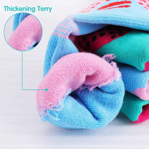 Miniatura 3 de Calcetines de esquí para niños, 2 pares de calcetines de esquí cálidos y largos hasta la rodilla, para nieve, invierno, esquí, snowboard, patinaje