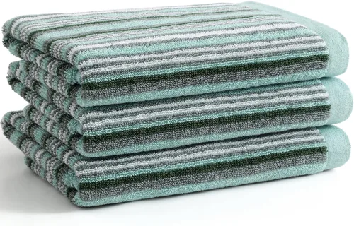 Miniatura 13 de SALAS Toallas de cocina de algodón de alta calidad para secar platos, toallas de mano grandes y largas, gruesas y altamente absorbentes