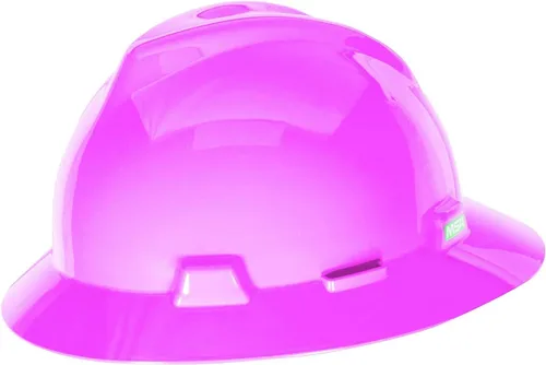 Miniatura 7 de MSA V-Gard Casco de Ala Completa con Suspensión - Carcasa de Polietileno, Protección Superior contra Impactos y Correas de Corona Autoajustables