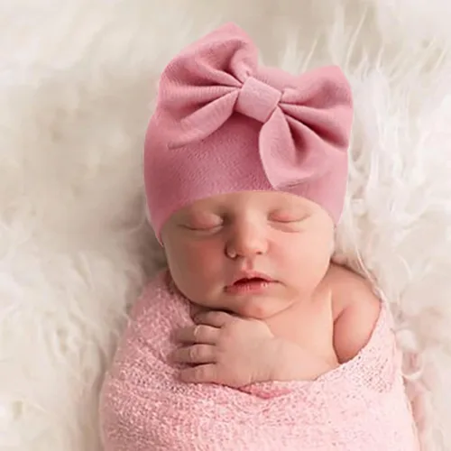 Miniatura 3 de DRESHOW BQUBO - Gorros de hospital para recién nacido, gorro de algodón para bebés de 0-66-24 meses