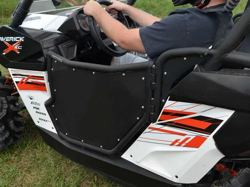 Miniatura 5 de SuperATV Puertas de aluminio compatibles con Can-Am Maverick 2013+, See Fitment, extra resistente, recubrimiento en polvo, resistente a