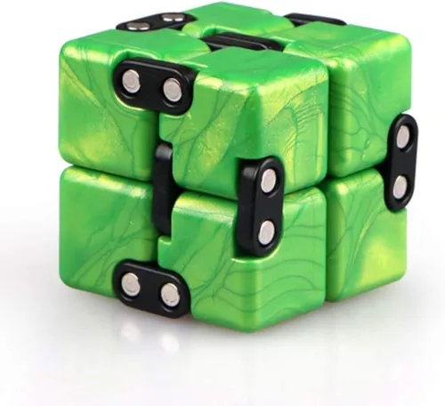 QIYI - Pequeño elefante dorado actualizado juguete Infinity Cube Fidget, genial Mini Gadget, el mejor para aliviar el estrés y la ansiedad y matar