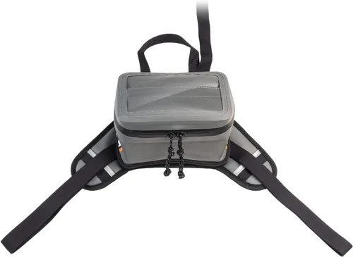 Miniatura 8 de Bolsa de tanque enrollable gris Giant Loop, bolsa de tanque impermeable minimalista para motocicleta, capacidad de 1.5 litros, se adapta a cualquier