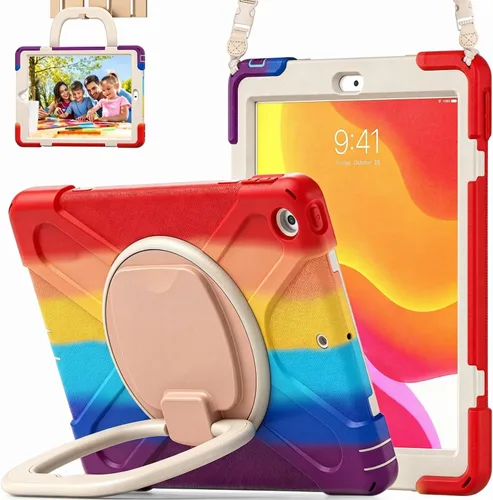 Miniatura 20 de Funda para iPad de 10.2 pulgadas de 9ª generación 2021 / 8ª generación 2020 / 7ª 2019, funda a prueba de golpes para niños con protector