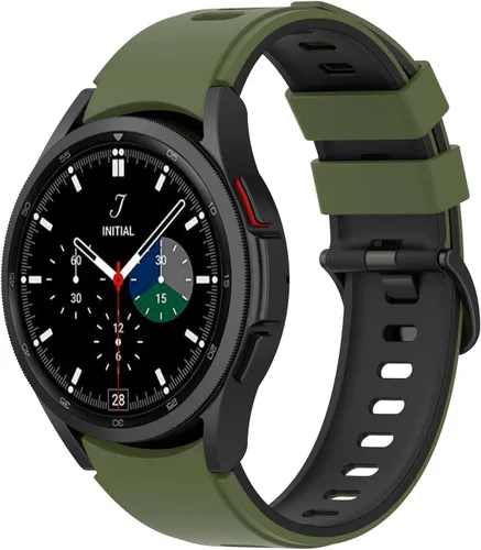 Miniatura 14 de Senter Correa de repuesto de goma suave de liberación rápida para Samsung Galaxy Watch4 de 40/1.732 in, Watch4 Classic de 1.654 in/1.811 in Smart