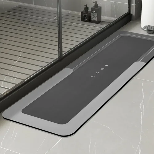 Miniatura 11 de Housego Tapete mágico de baño absorbente, alfombra de secado rápido, tapete mágico de baño antideslizante, alfombra de piso con respaldo de goma