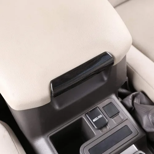 Miniatura 3 de YIWANG Accesorios de lentejuelas para reposabrazos interior de automóvil ABS cromado para Toyota Land Cruiser Prado FJ150 150 2010-2019