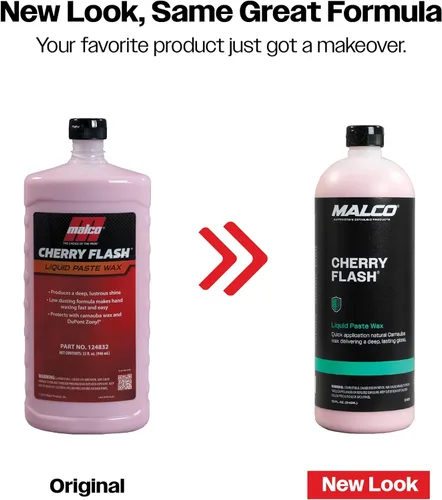 Miniatura 3 de Malco Cherry Flash - Cera de pasta líquida para autos – Protege y dale brillo a tu vehículo/La forma más fácil de encerar manualmente tu auto/Brillo
