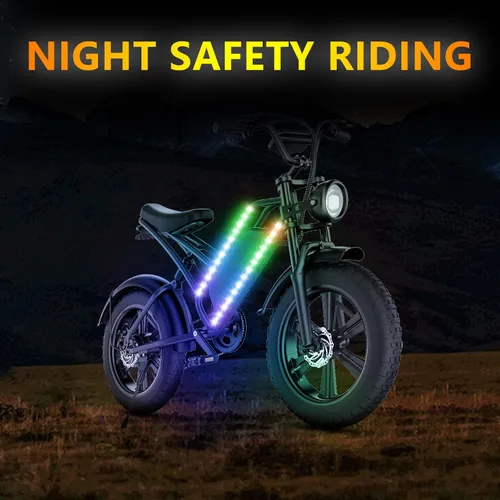 Miniatura 6 de Luces de bicicleta, se pueden recortar, impermeables, luces de bicicleta para montar por la noche, para niños, adultos, niños y niñas