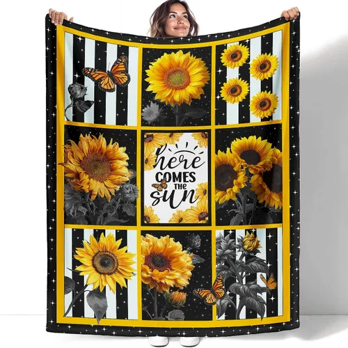 Miniatura 13 de Manta de aguacate, citas divertidas de Friut vegano, manta de forro polar suave y acogedora para sofá cama, 40 x 50 pulgadas