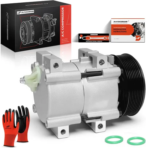Miniatura 10 de A-Premium Compresor de aire acondicionado con embrague compatible con Ford Thunderbird (Super Coupe) 1989-1995 y Mercury Cougar (XR-7) 1989-1990