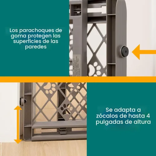 Miniatura 5 de MYPET North States Paws - Puerta portátil para mascotas: 26-40 pulgadas de ancho. Montaje a presión. No necesita herramientas. Fabricado en EE. UU.