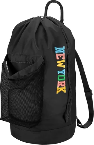 Miniatura 8 de Dalykate Mochila Bolsa para Lavandería, Mochila para Lavandería con Correas para el Hombro y Bolsillo de Malla, Bolsa Cesto para Ropa de Nailon