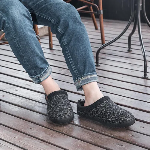 Miniatura 2 de MERRIMAC Pantuflas antideslizantes de espuma viscoelástica para hombre para interiores