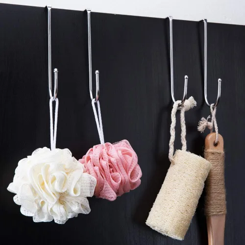 Miniatura 4 de Ganchos resistentes para colgar sobre la puerta, ganchos individuales para cargas de hasta 50 libras para cocina, baño, dormitorio y oficina