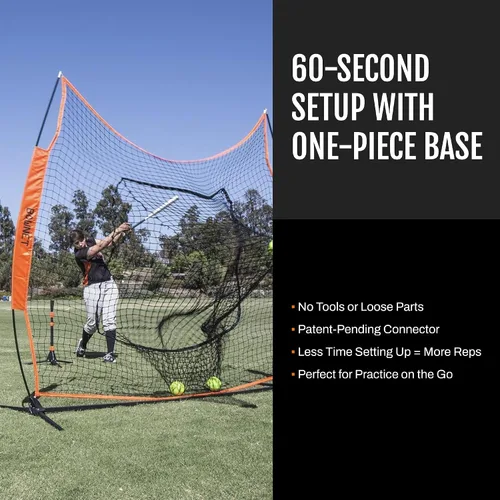 Miniatura 4 de Bownet Big Mouth - The Original and Most Used Portable Sock Net for Baseball and Softball, Hitting and Pitching