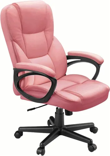 Miniatura 10 de Furmax Silla ejecutiva de oficina con respaldo alto, ajustable, silla de escritorio para el hogar, silla giratoria de piel sintética con soporte