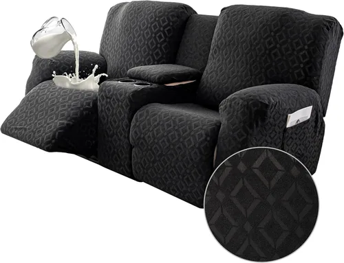 Miniatura 9 de Gennia Funda Impermeable para Sofá Reclinable, Fundas Elásticas para Sofá Reclinable con Bolsillos, Fundas Lavables para Sillón Reclinable Lazy Boy