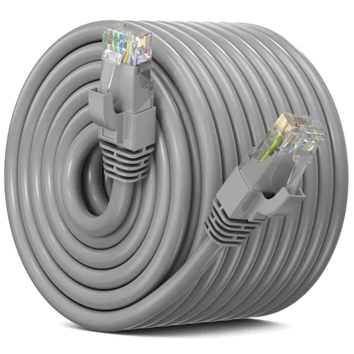 Miniatura 26 de Maximm Cable Ethernet Cat 6, cable de red y conexión de alta velocidad de 100 pies, UTP, 10 Gbps, cable Ethernet de 550 MHz, color negro